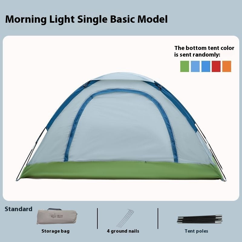 Outdoor Manual Tent Outdoor Camping Single Person Portable Simple Sun Protection Anti Mosquito Park Indoor Beach