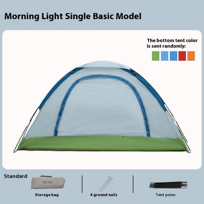 Outdoor Manual Tent Outdoor Camping Single Person Portable Simple Sun Protection Anti Mosquito Park Indoor Beach