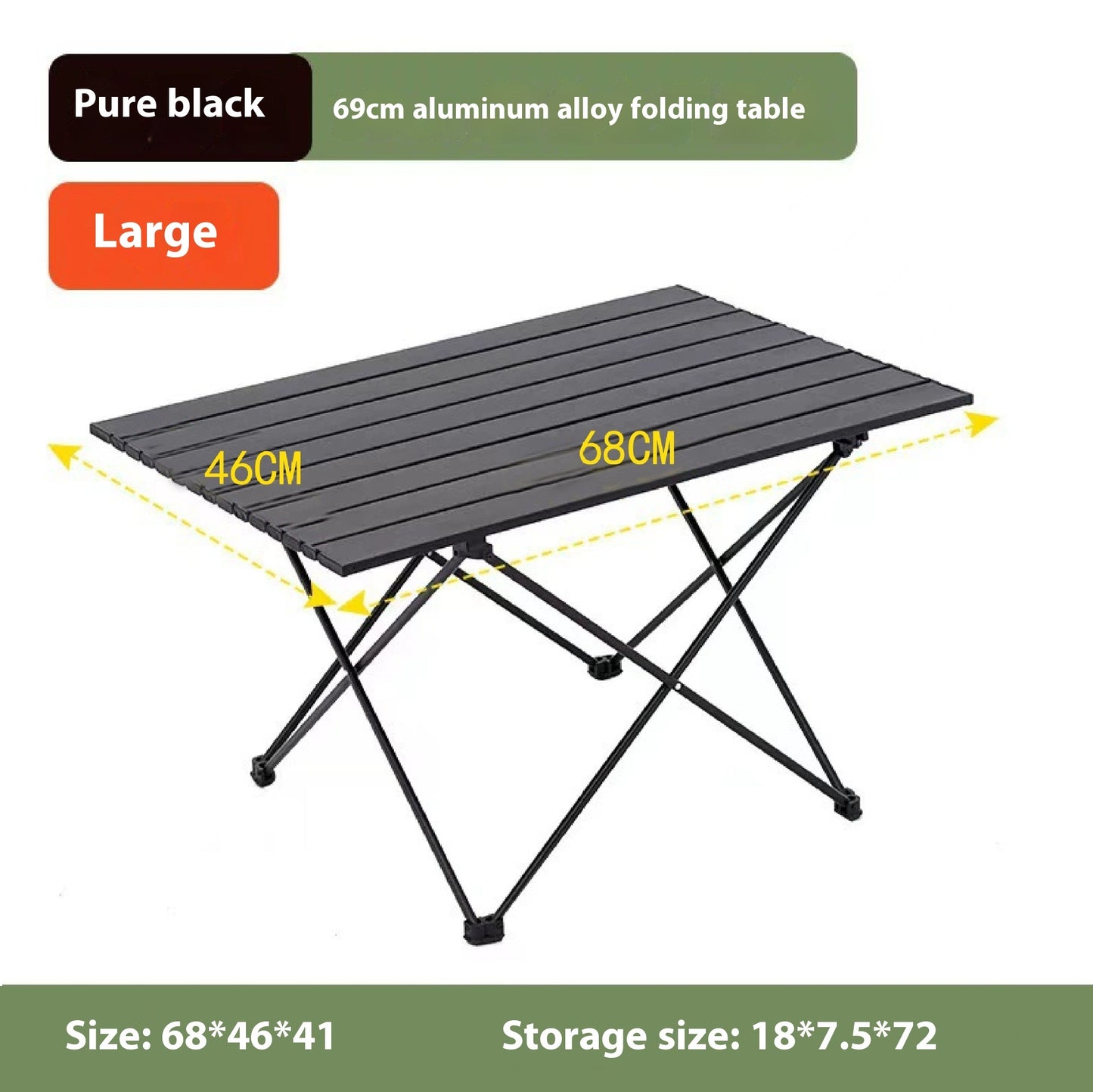 Outdoor Aluminum Alloy Household Portable Ultralight Folding Table