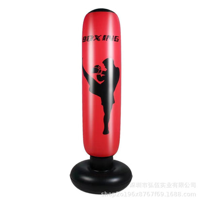 Leather Pattern Inflatable Boxing Column Tumbler Children's Vertical Fitness Vent Toys