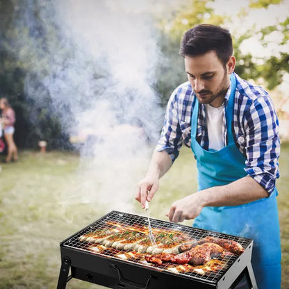 Foldable Smoker Grill Portable Lightweight BBQ Charcoal Grill For Camping Picnics Garden Grilling RV Travel