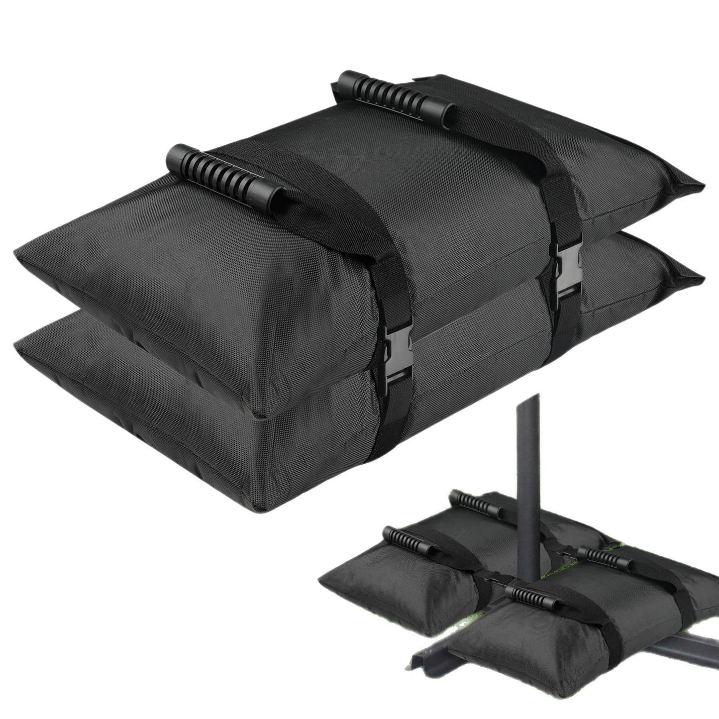 Outdoor Black Counterweight Base Sandbag Terrace Cantilever Umbrella Stand Refillable