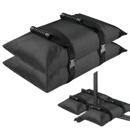 Outdoor Black Counterweight Base Sandbag Terrace Cantilever Umbrella Stand Refillable