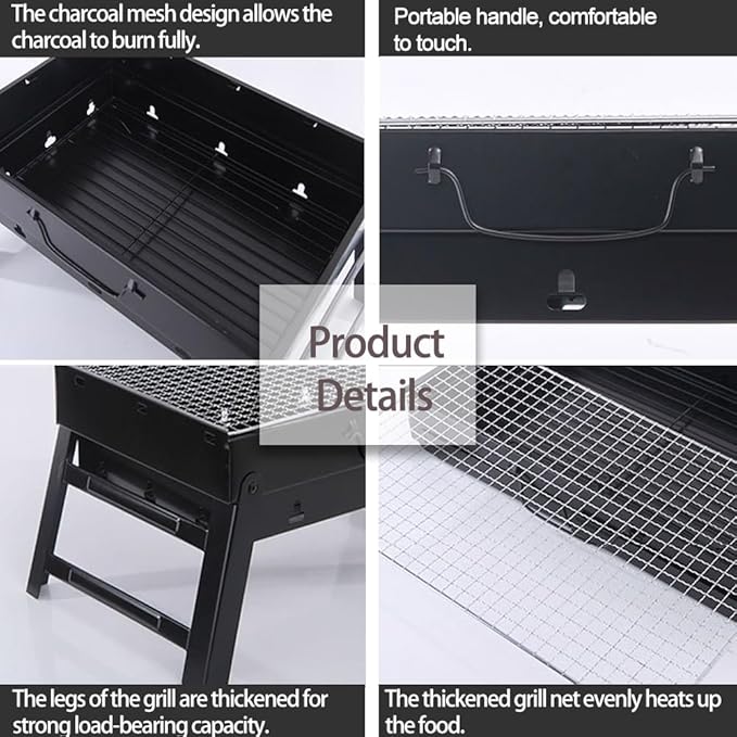 Portable Outdoor Charcoal Heating Equipment Compact Stainless Steel Design For Camping Picnic Use
