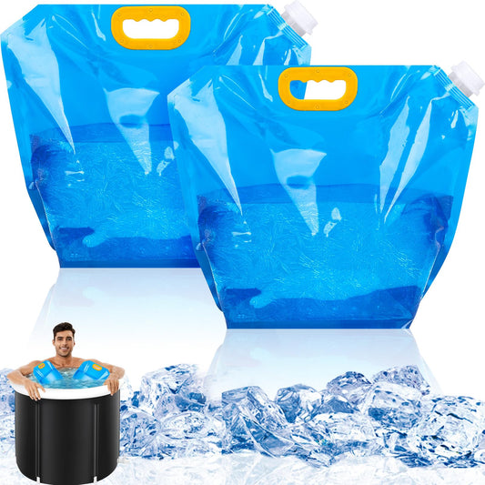 2 Packs Ice Bath Bags, Large Capacity Bathtub Water Bag For Home Cold Plunge Accessories For Cold Water Plunge Tub Portable Ice Bath Bag 10L,Amazon Is Banned