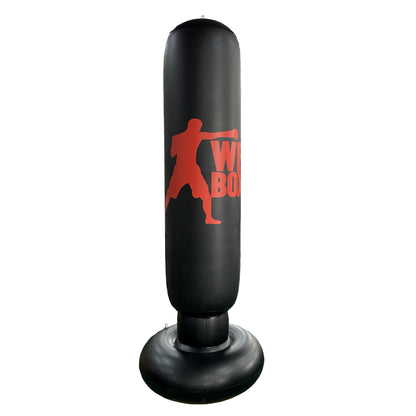 Leather Pattern Inflatable Boxing Column Tumbler Children's Vertical Fitness Vent Toys