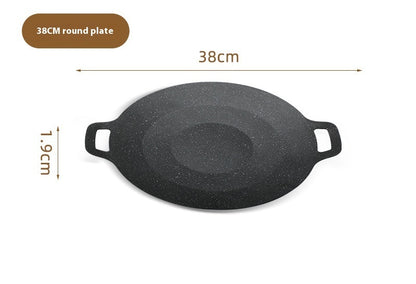 Japanese Medical Stone Barbecue Plate Household Non-stick Smoke-free