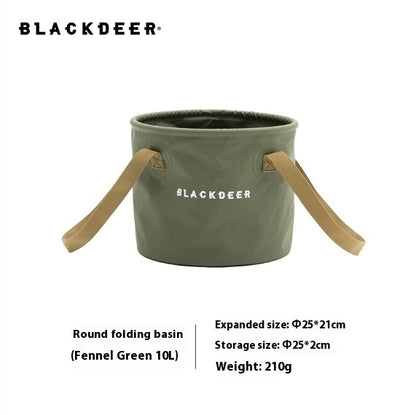 Bucket Outdoor Travel Camping Portable Water Basin Water Storage Bucket